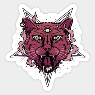 Satan Cat Sticker